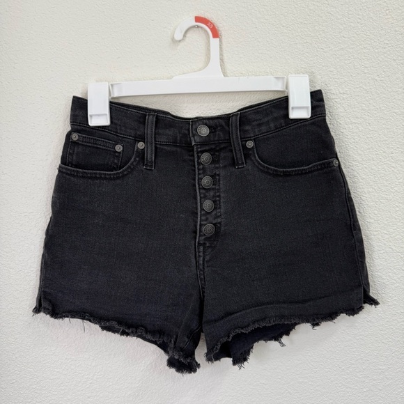 Madewell Black High-Waisted Jean Shorts Women’s Size 26 - Picture 2 of 4